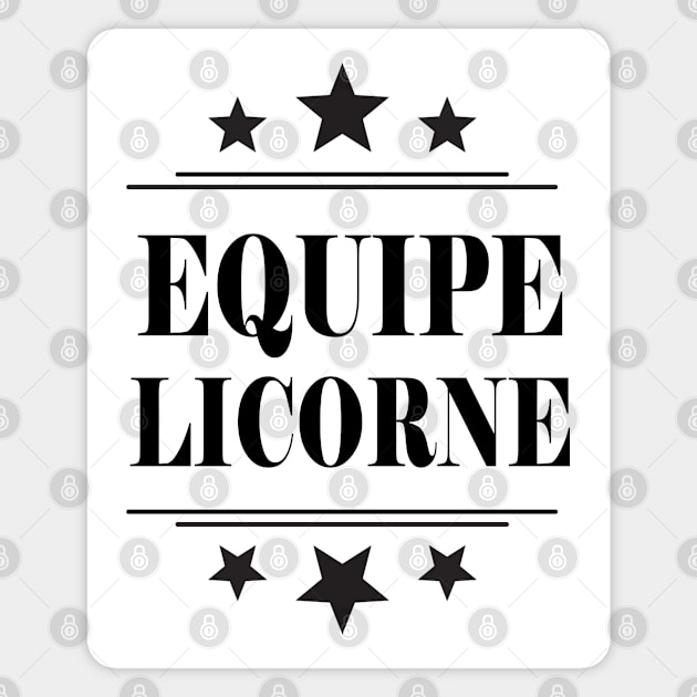 Equipe Licorne Magnet by Miozoto_Design